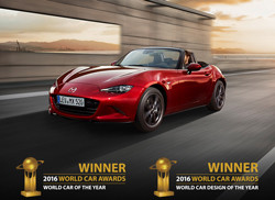 Le roadster Mazda MX-5 élu Voiture Mondiale de l'Année 2016