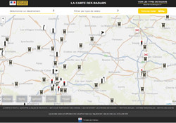 La carte officielle des radars fixes est en ligne sur le site de la Sécurité routière