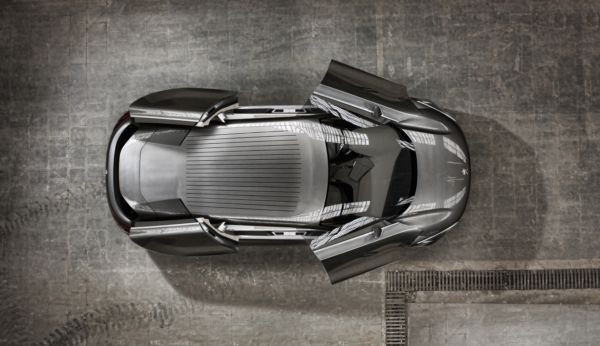 Gros plan sur le concept-car HX1 de Peugeot