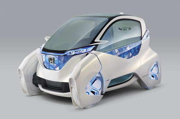 Un concept urbain de microvoiture électrique Honda Micro Commuter à Tokyo