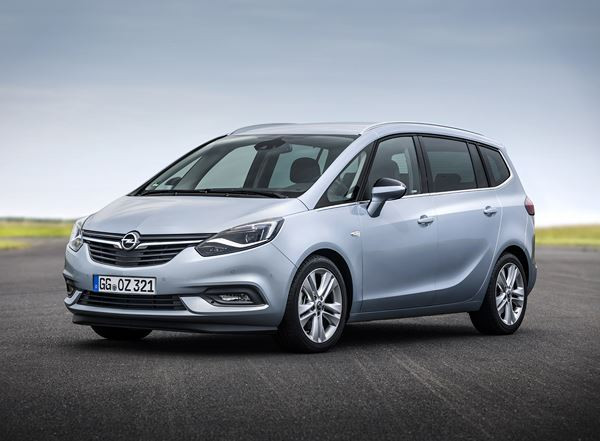 L'Opel Zafira restylé reçoit une calandre plus dynamique