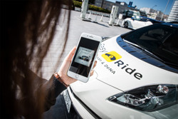 Le robot-taxi Easy Ride en phase de tests sur un parcours défini