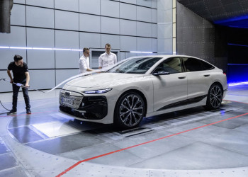 L'aérodynamique de l'Audi A6 Sportback e-tron atteint une valeur Cx de 0,21